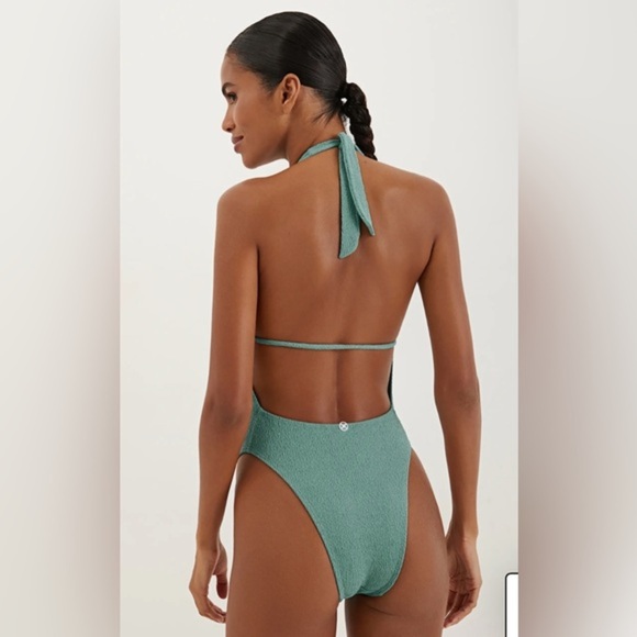 VIX Firenze Kori Green One-Piece Seaglass Swimsuit sz S 248$ - Picture 6 of 6